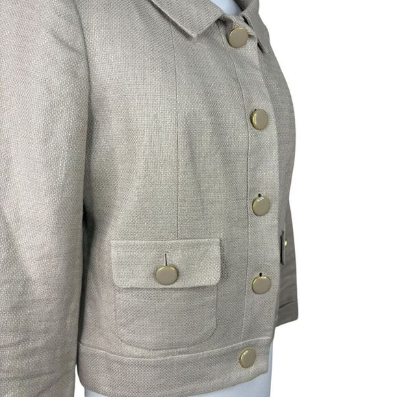Banana Republic Linen Blazer Size 10 - Picture 5 of 9